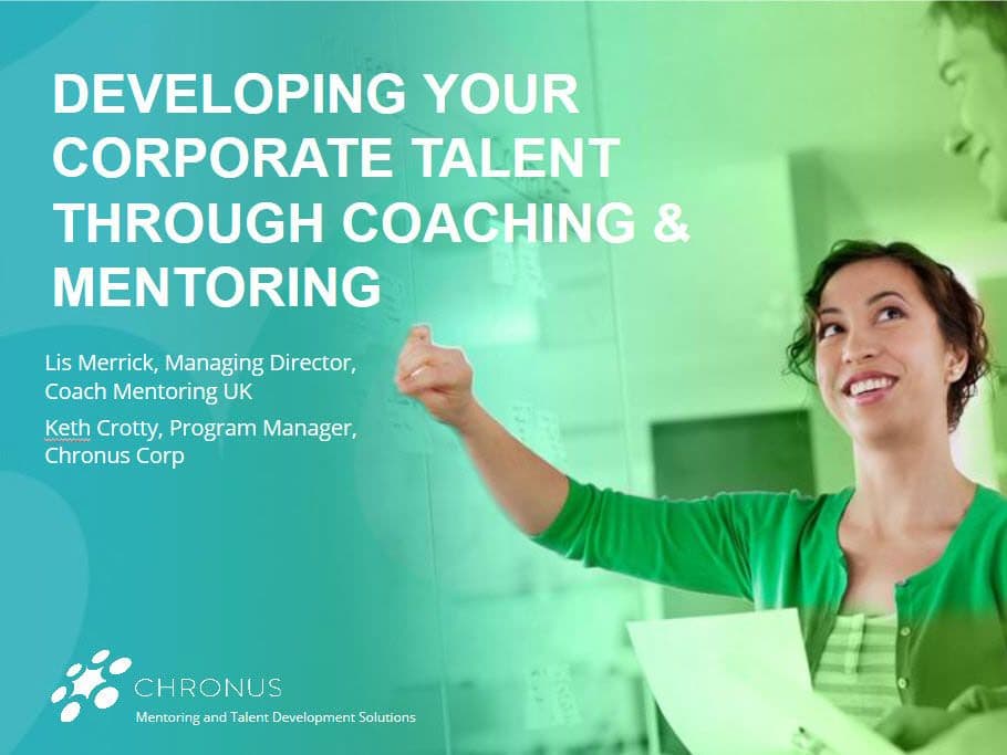 Webinar cover: Developing Your Corporate Talent Through Coaching and Mentoring
